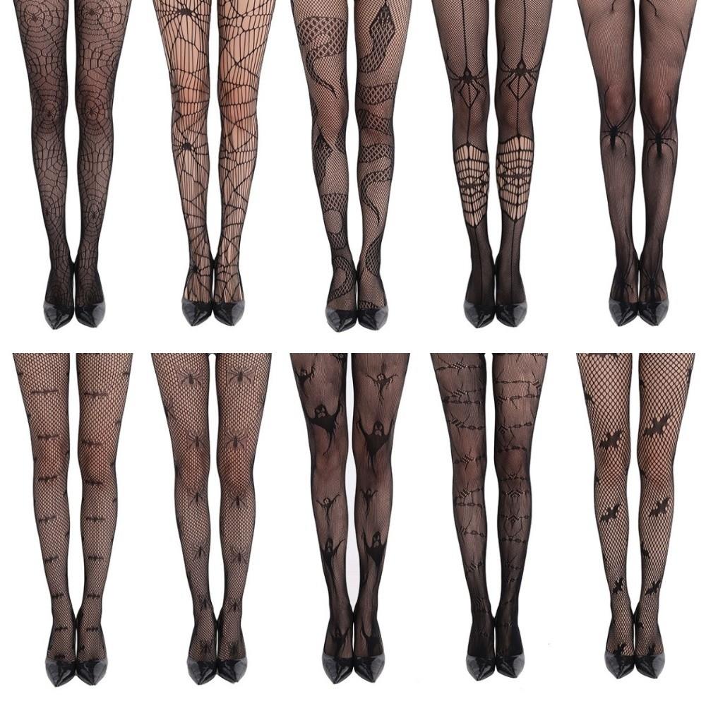 Hollowed Out Halloween Theme Pantyhose Jacquard Spider Web Pantyhose Party