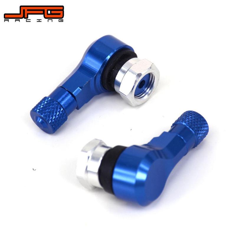 Motorcycle CNC 10mm 90 Degree Wheels Tire Tyre Valve Stems Caps For YAMAHA R1 R6 FZ6R FZ6 XJ6S XJR400 FZ1 HONDA KTM KAWASAKI
