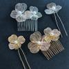 Metal Handmade Flower Hair Comb Pins Wedding Bridal Styling Hair Clip Pins Fashion Insert Hairpins Hair Accessories Gifts