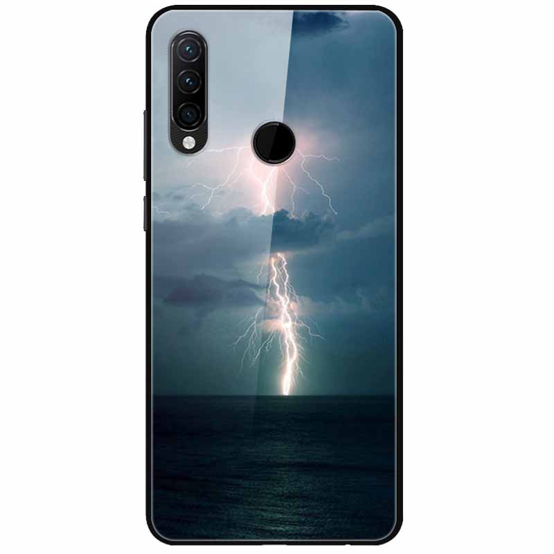 For Huawei P30 Pro Lite Case Cool Tempered Glass Luxury Coque Covers for Huawei P20 Lite P 20 P20Pro P30Pro P 30 Hard Back