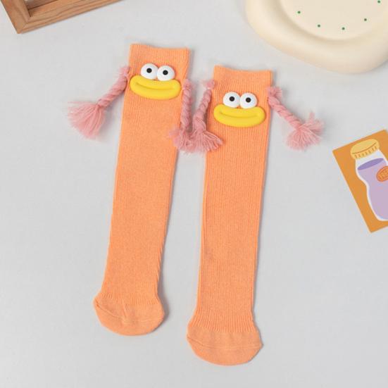 Funny Fuzzy Socks Colorful Cartoon Expression Socks with Braided And Lips Cotton Novelty Footwear for Casual Wear