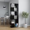 Day and Night - Day and Night Bookcase Divider Plywood Black 60x24x186 Cm