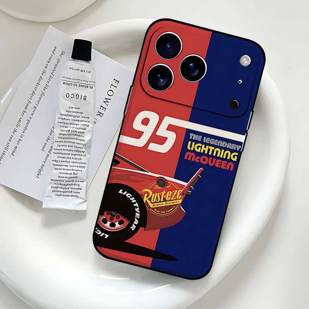 L-Light-ning M-McQueens Phone Case Black That Fits For IPhone 17,16,15,11,13,14 Pro Max,Plus,X,Xr,Xs Max,13Mini