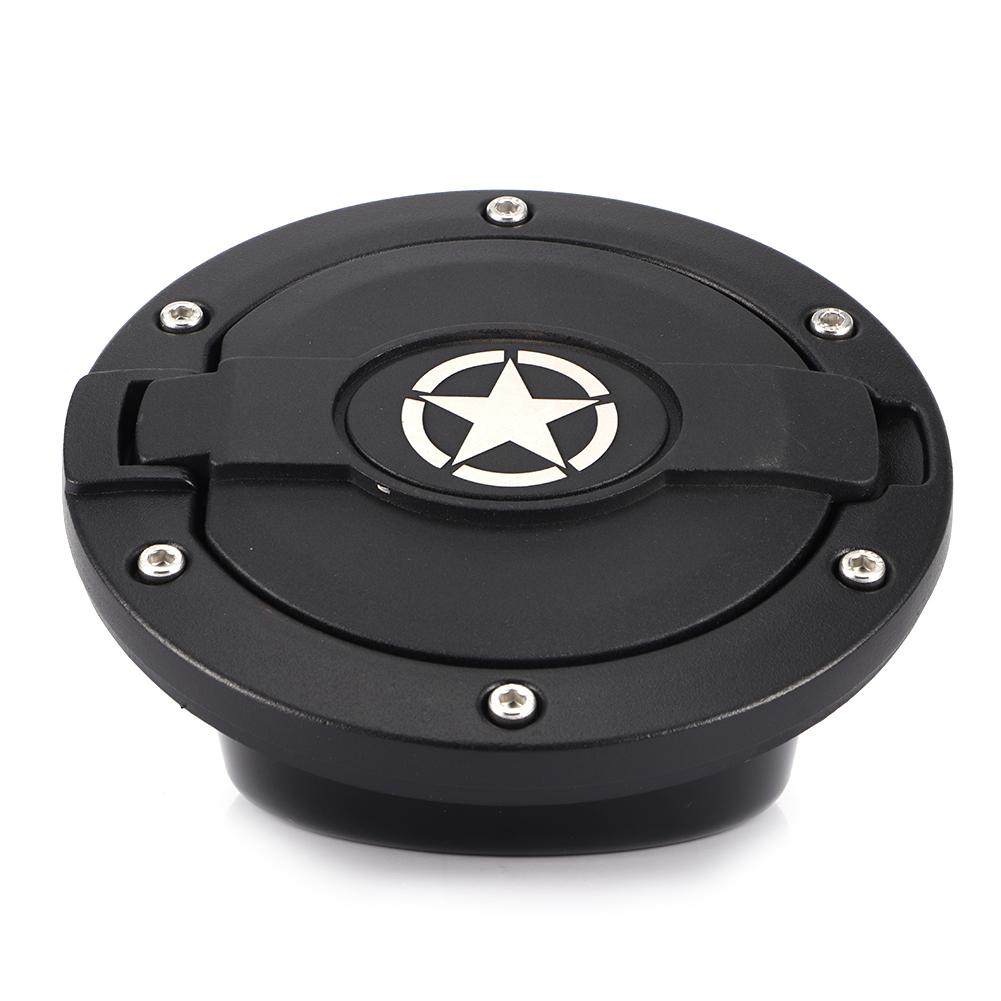 Oil Tank Cap Fuel Filled Fitting Cover Star Style Fits for Jeep Wrangler JK 24 Doors 20072017