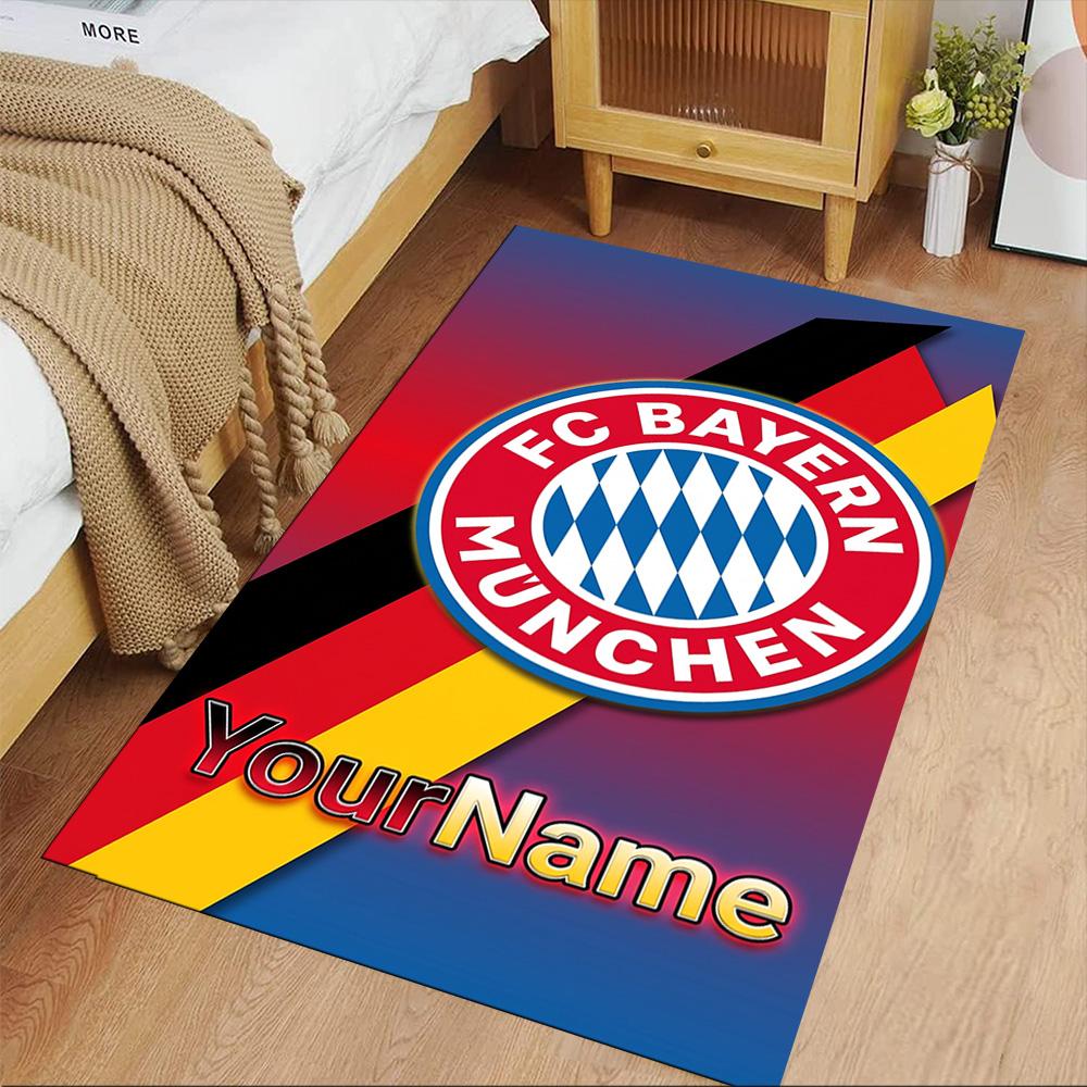 Bayern Munich Customize Your Name Area Rug Design for Kitchen Decorate room Foyer Bedrooms Anti-slip Rug Office home decor