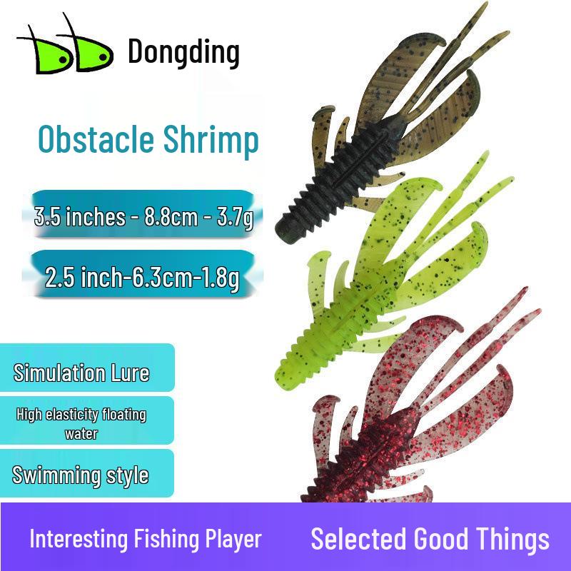 Dongding - Bas Avı İçin Engel Karides Yumuşak Yem, Teksas Rig Arama Yemi