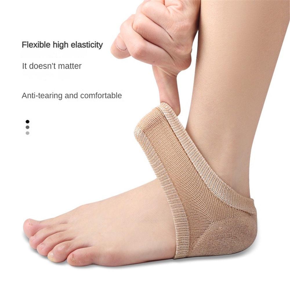 1Pair Reduce Heel Pressure Heel Sleeve Relieve Plantar Fasciitis Heel Pain Foot Care Skin Repair Pad Half Size Pad