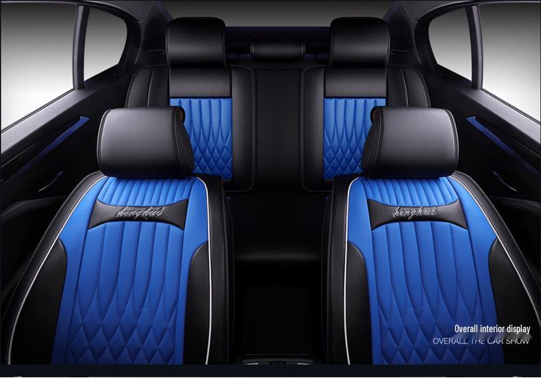 Universal Leather Car Seat Cover Set for Suzuki Tianyu SX4 Hatchback - Full Coverage, Four Seasons Use