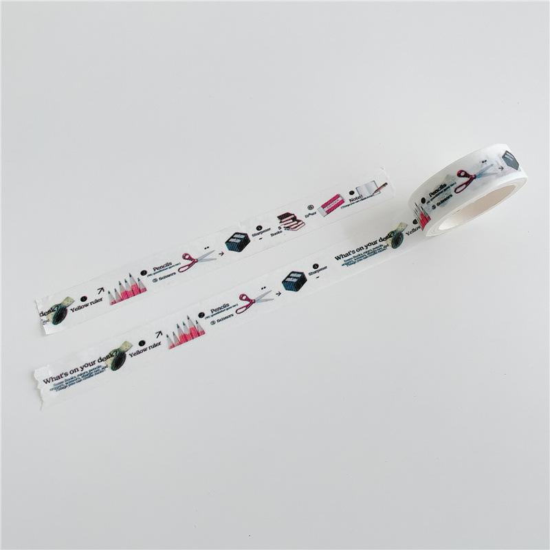 Cartoon Series Washi Tape Cute Sticker Decorative Collage Adhesive DIY Scrapbooking Hand Made Stationery
