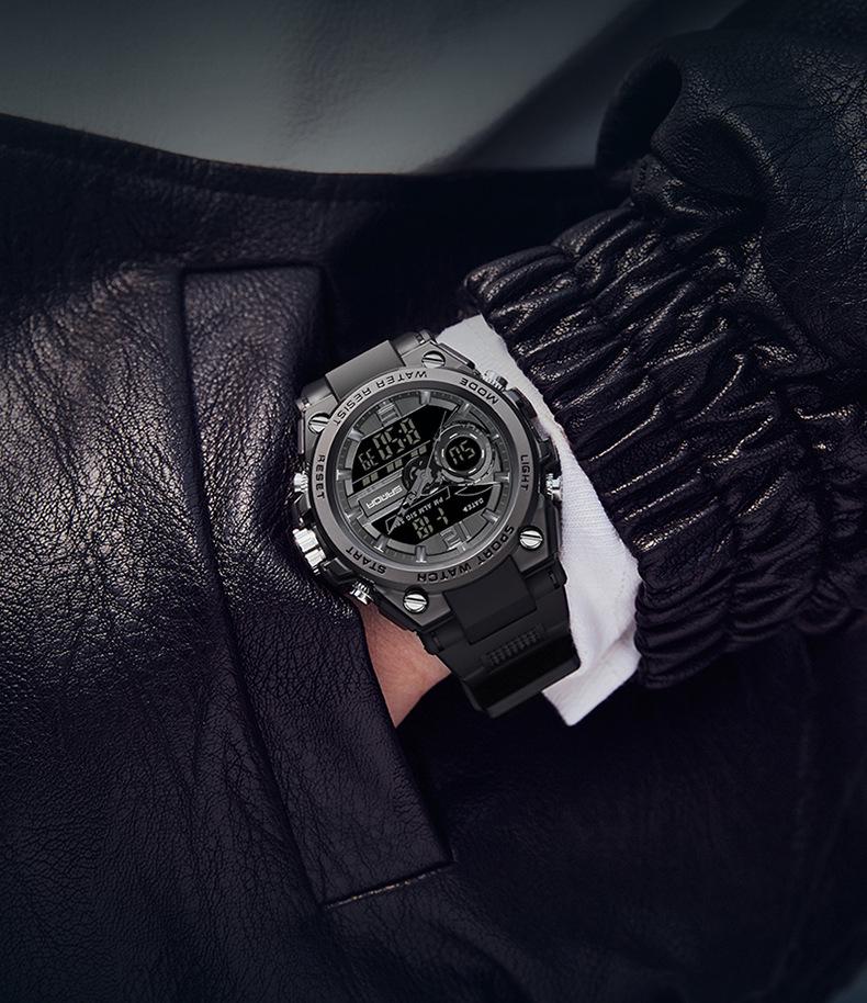 Sanda Men's Waterproof Tactical Sports Watch - Outdoor Multifunctional Military Style Student Wristwatch