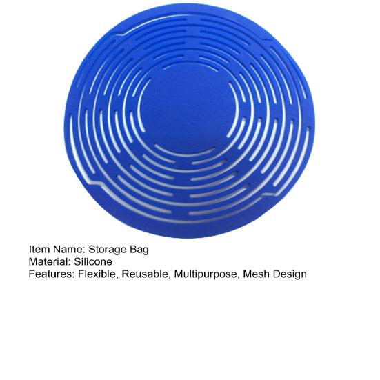 Silicone Wine Carrier Bag Multi-Use Storage Bag Drink Holder Mesh Coaster Kitchen Basket with Handle for Wine Bottle Fruits Hot Dishes