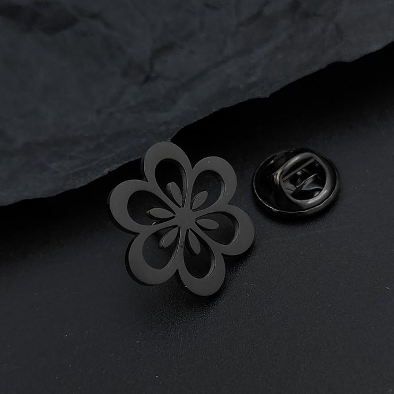 

Personalized Design Flower Hollow Elegant Women s Shirt Suit Cufflinks Brooch High-end Light Luxury Accessory 14k