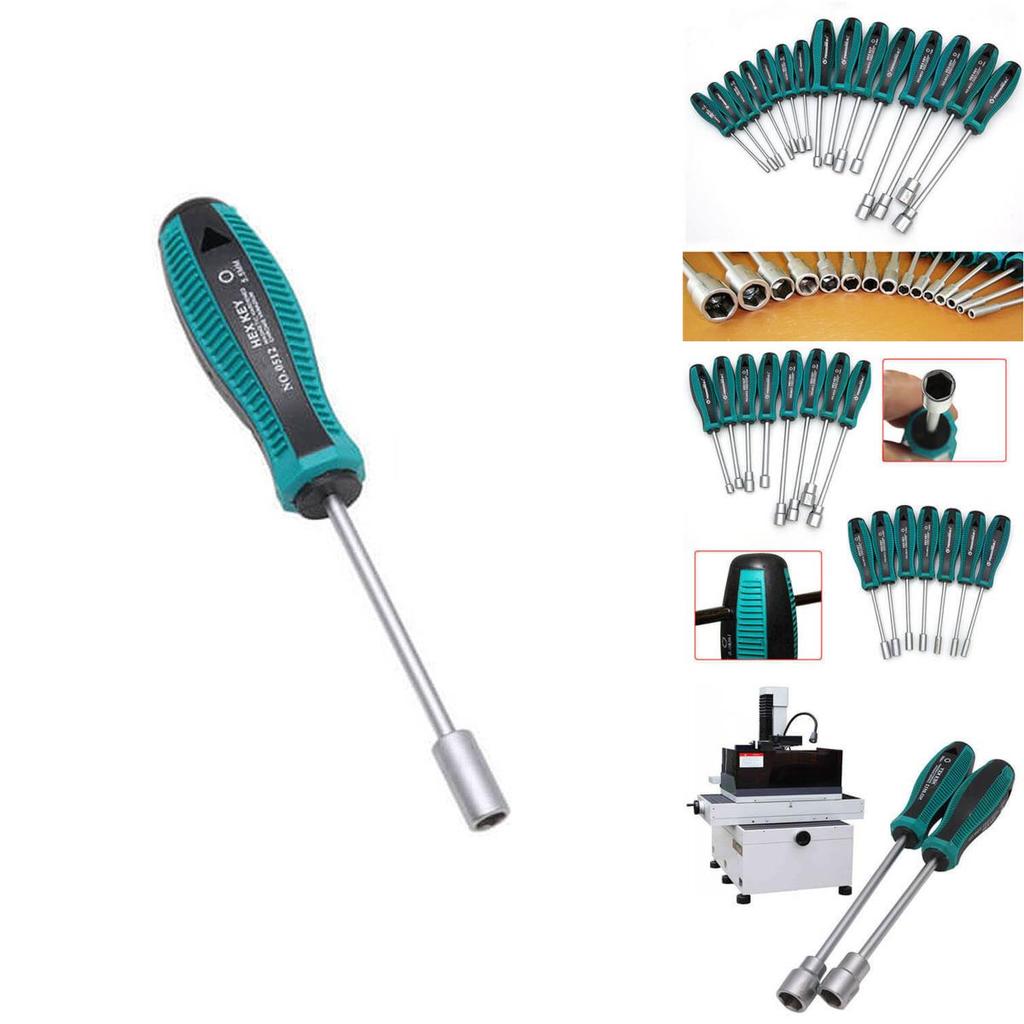 Premium Metal Socket Driver Wrench Screwdriver Hex Nut Key Nutdriver Tool Set 3-14mm