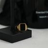 Retro Gold Rectangle Ring for Women - Cool & Fashionable Style