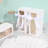 10pcs White Black Glass Laser silver Gift Box Glass Display Box Transparent Gift Box Water Cup Jar Sublimation Glass