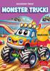 Colorful World. Monster Trucks Coloring Page
