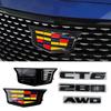 For Cadillac CT6 40T 28T AWD 2025 New Car Front Grille Emblems Rear Trunk Logo Decals Fender Badge Cover Stickers Accessories