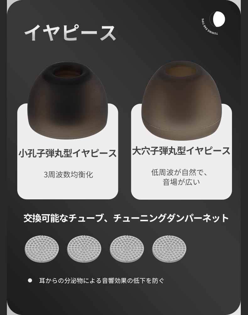 [HZSOUND's New Masterpiece of 2024] HZSOUND LUNA Wired Earphones, Hybrid EarphonesIn-Ear MonitorsInnovative Dual Voice Coil Planar Diaphragm Driver