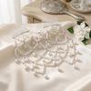 Luxury Beaded Headpiece Boho Pearl Hair Chain Vintage Wedding Hair Comb  Bridal Wear