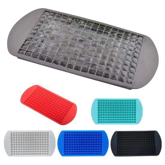 Mini Ice Cube Trays Silicone 160 Cavity Ice Molds BPA Free Easy Release Reusable Small Ice Cubes Maker for Whiskey Cocktails Drinks Coffee