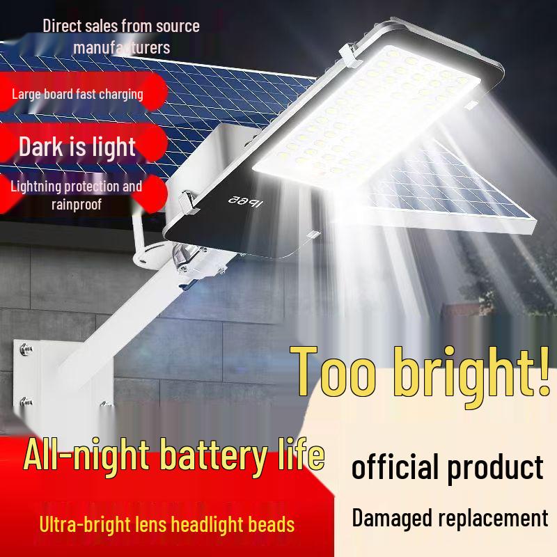 High-Power Waterproof Solar Street Lamp with Lightning Protection