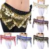 Sexy Sequins Show Costumes Hip Scarf Belly Dance Belt Dancer Skirt Waist Chain