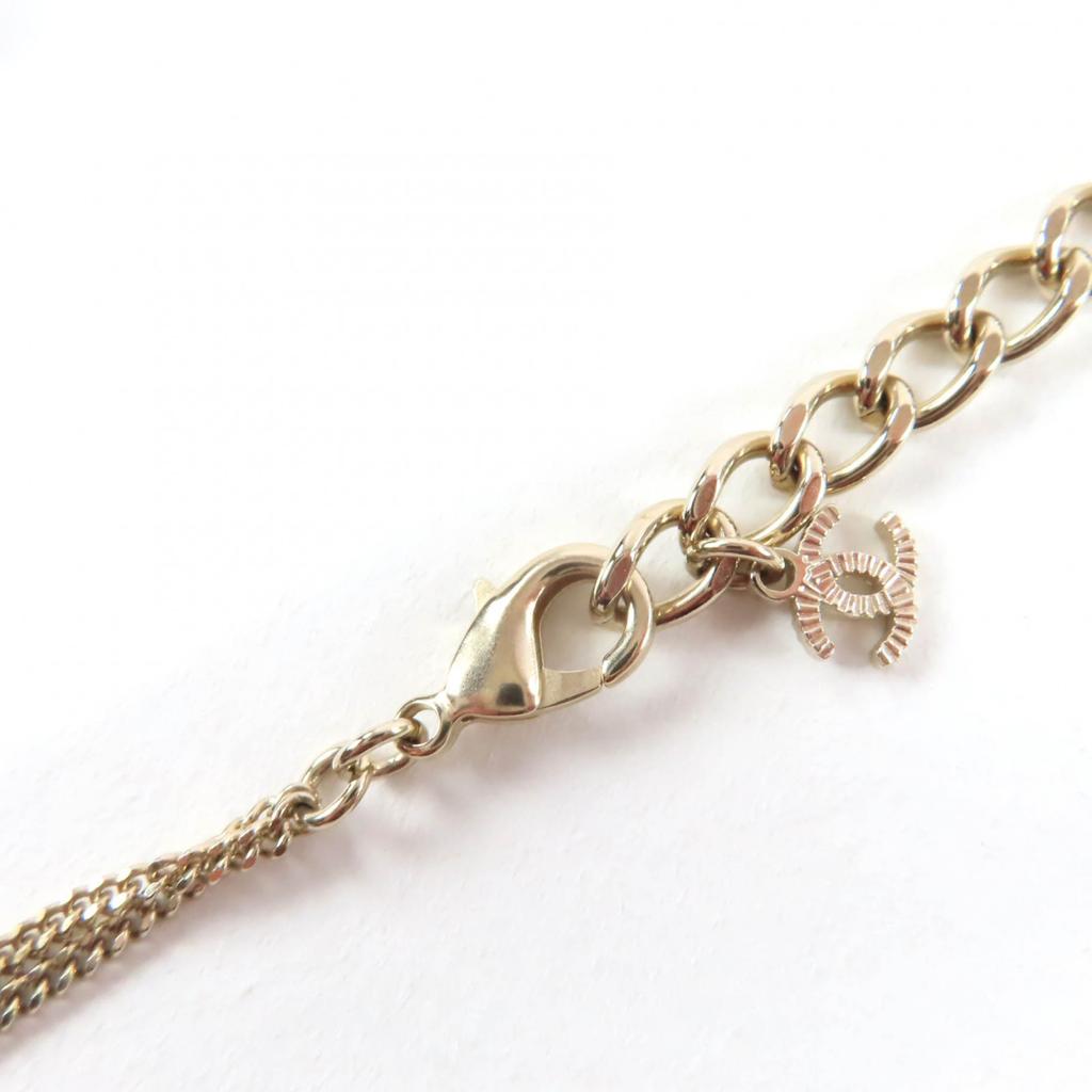 Excellent CHANEL Necklace COCO Mark Cube Gold Women A22K Used