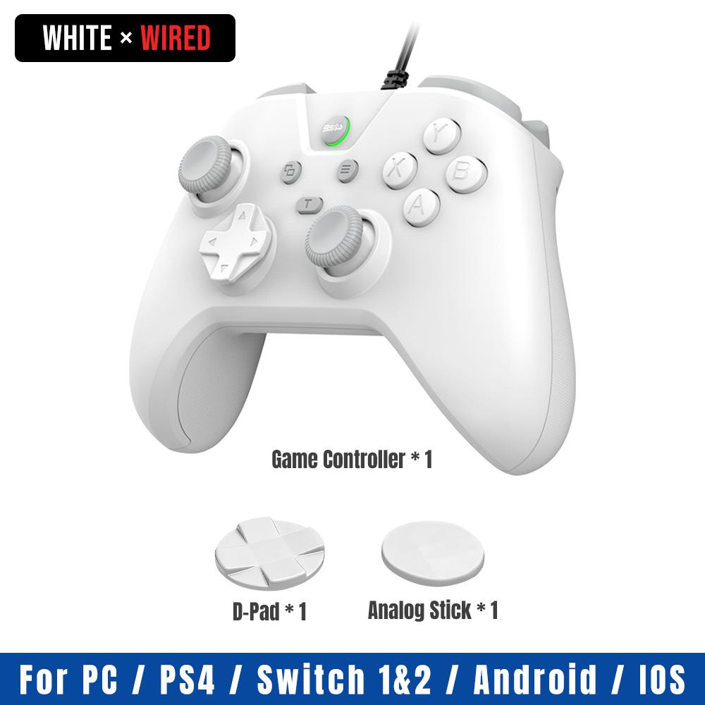 G4 Verkabelter Gamecontroller für PS4 Kompatible Konsole und PC mit Turbo und Dual-Vibration