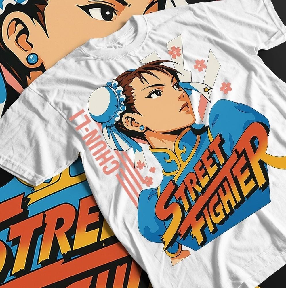 Chun Li  - Anime Gif Street Fighter vs King of Fighters SNK Tee Unisex T-Shirt XXXXL