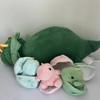 Creative Dinosaur with Baby Dino Egg Plush Toy Stuffed Animal Plush Doll Cute Triceratops Soft Hug Pillow Kids Birthday Gift