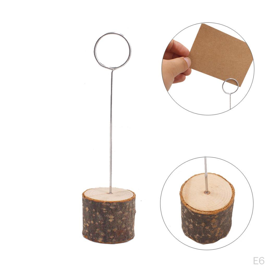 Wooden Card Table Number Stands for Decorations. Pack of 10