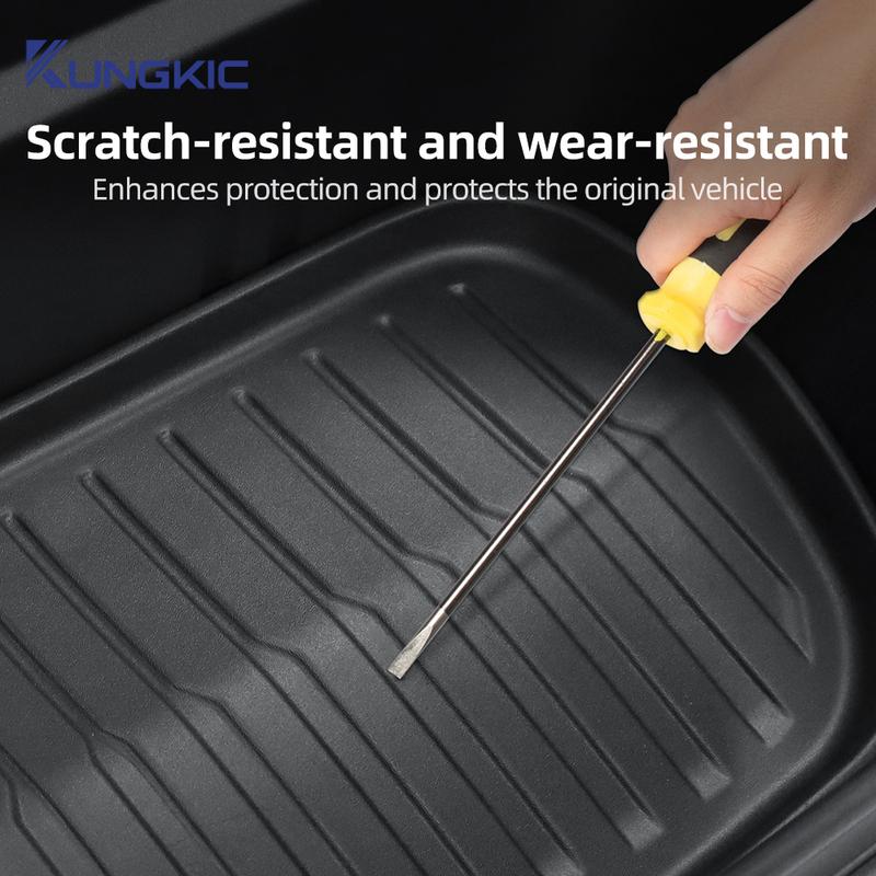 For Tesla Model Y 2025 Juniper Launch TPE Car Front Rear Trunk Mats Anti-slip Pads All Weather Waterproof Accessories