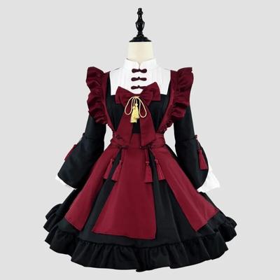 Women Plus Size Halloween Gothic Maid Devil Cosplay Costumes Sweet Lolita Cat Girl Bunny Party Princess Dress Sissy Waitress New