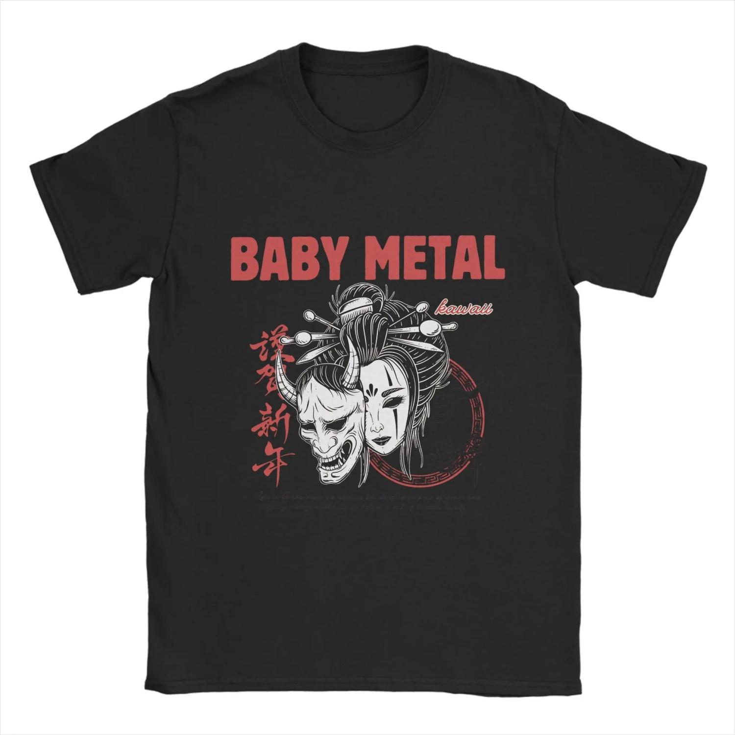 

Men T-Shirt Baby Metals Leisure 100% Cotton Tees Short Sleeve T Shirt O Neck Clothing Birthday Present S чёрный