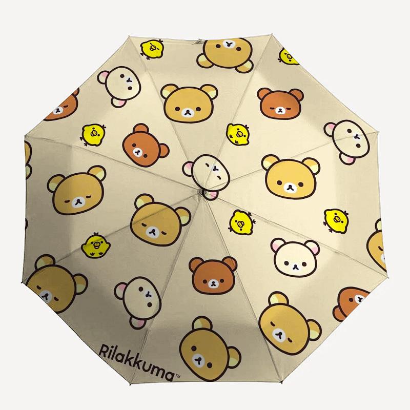 1 st Rilakkuma Mönster Söta Djur Passar för Alla Årstider ParaplyFP174