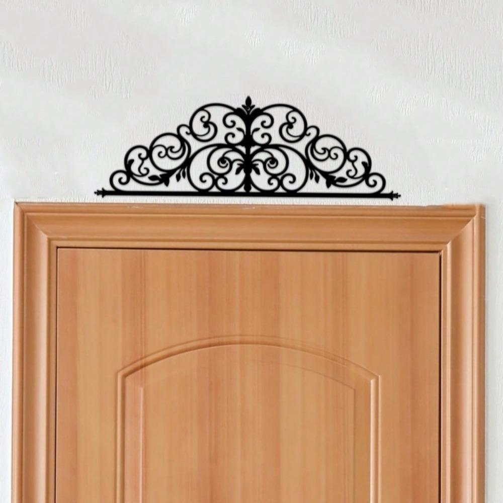 1 STKS Bloemen - Geïnspireerd Metalen Deurkroon Ornament: Verhoog de Deuresthetiek met Boeiende Visuele Charme. Hangende Ornamenten