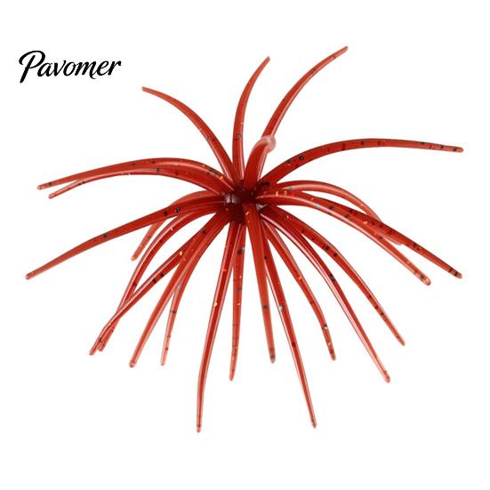 Sea Urchin Soft Baits for Bass Fishing Floating Lures, Highly Elastic TPE Bionic Baits, Versatile Glue Rivers Flexible Realistic Tentacles Lures Trout