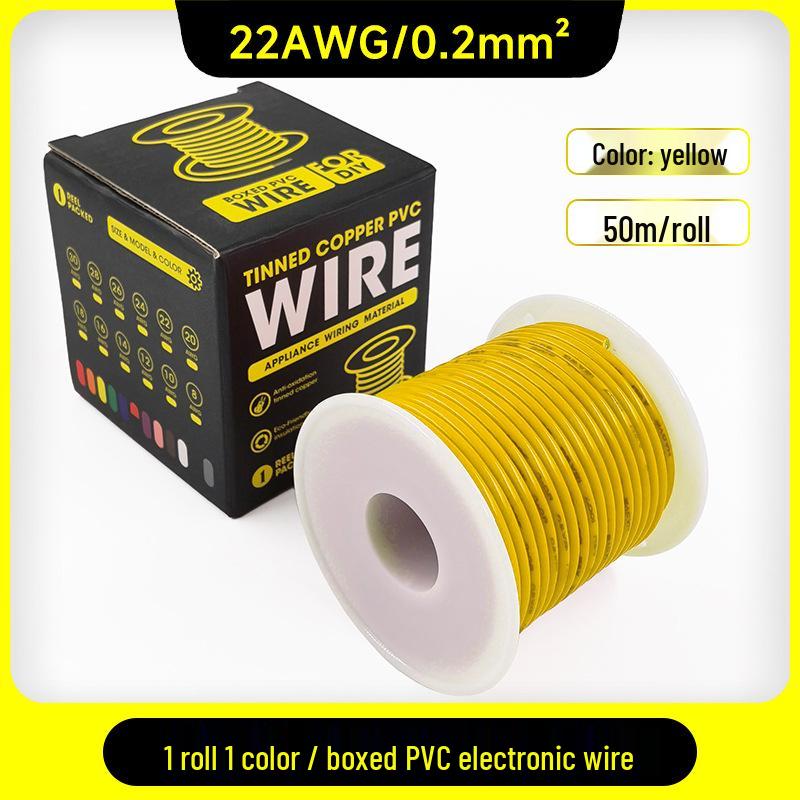 1007 PVC Electronic Wire 16AWG-30AWG Tinned Copper, Flying Lead Aviation Wire