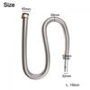 Bathroom Flexible Sink Drain Hose Stainless Steel 120 150 cm Design