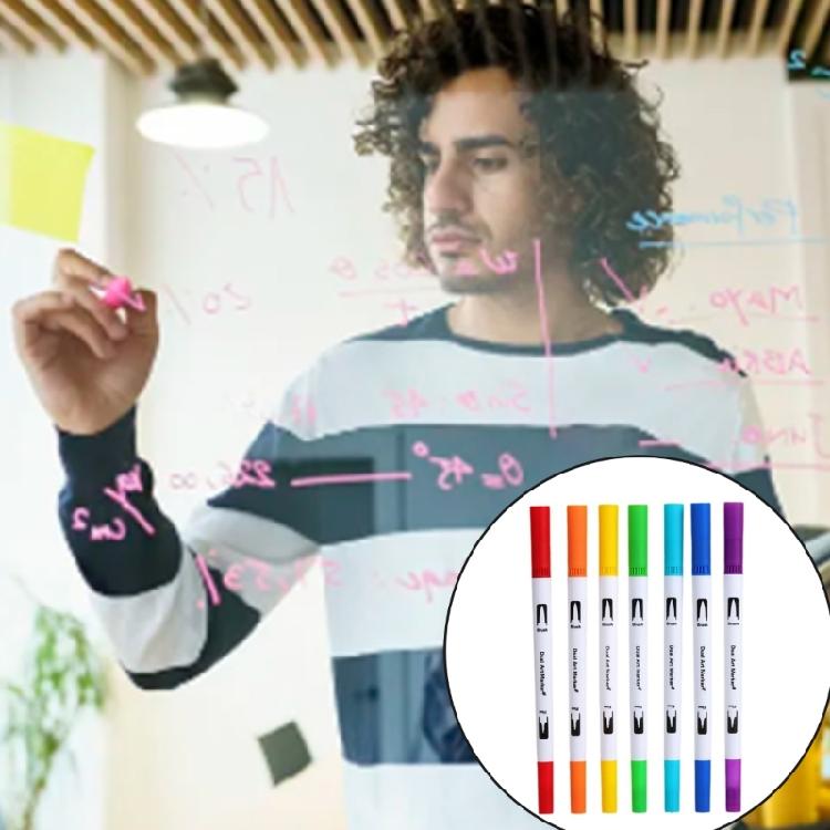 60/72/80/100 Farben Acrylfarbe Marker Doppelspitz-Pinselstift Zeichenstift Acrylmarker Acrylstift Schulbedarf