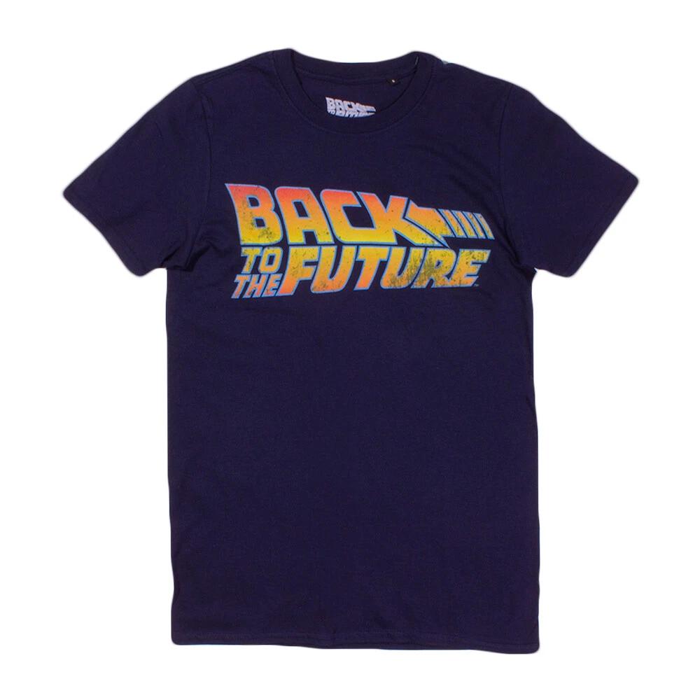 Back To The Future Logo Navy T-Shirt 2XL