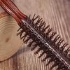 Mini Round Hair Brush Hair Combs for Short Curly Hair Nylon Bristles Hair Brush