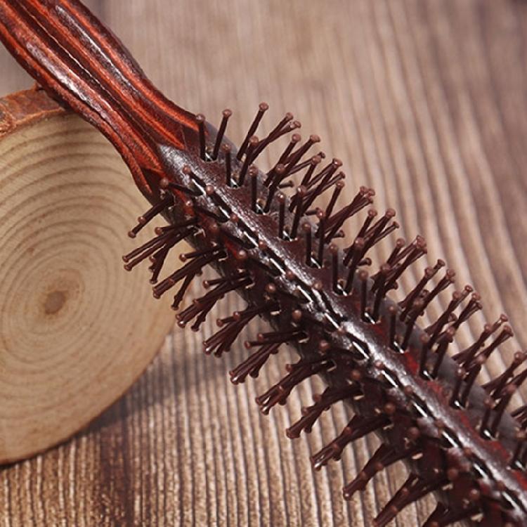 Mini Round Hair Brush Hair Combs for Short Curly Hair Nylon Bristles Hair Brush