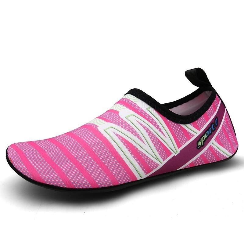 Chaussures d'eau plates confortables pour hommes et femmes, séchage rapide, pantoufles de plage pour hommes, chaussures pour la natation, chaussures de plage pour la plongée