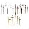 7 Pieces Alloy Swords Knife Charms, Mini Antique Sword Pendants, Charms for Necklace, Jewelry
