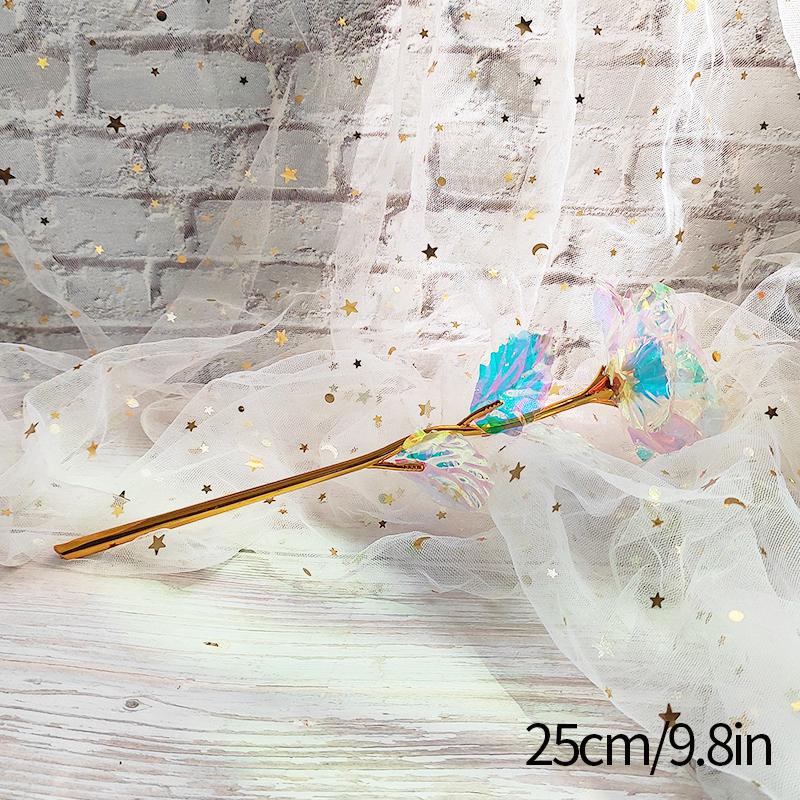 

Вечные Розы Цветные Светящиеся Розы Искусственные Цветы Золотая Фольга Имитация Цветка Подарки на День Матери Валентина Декор AS picture