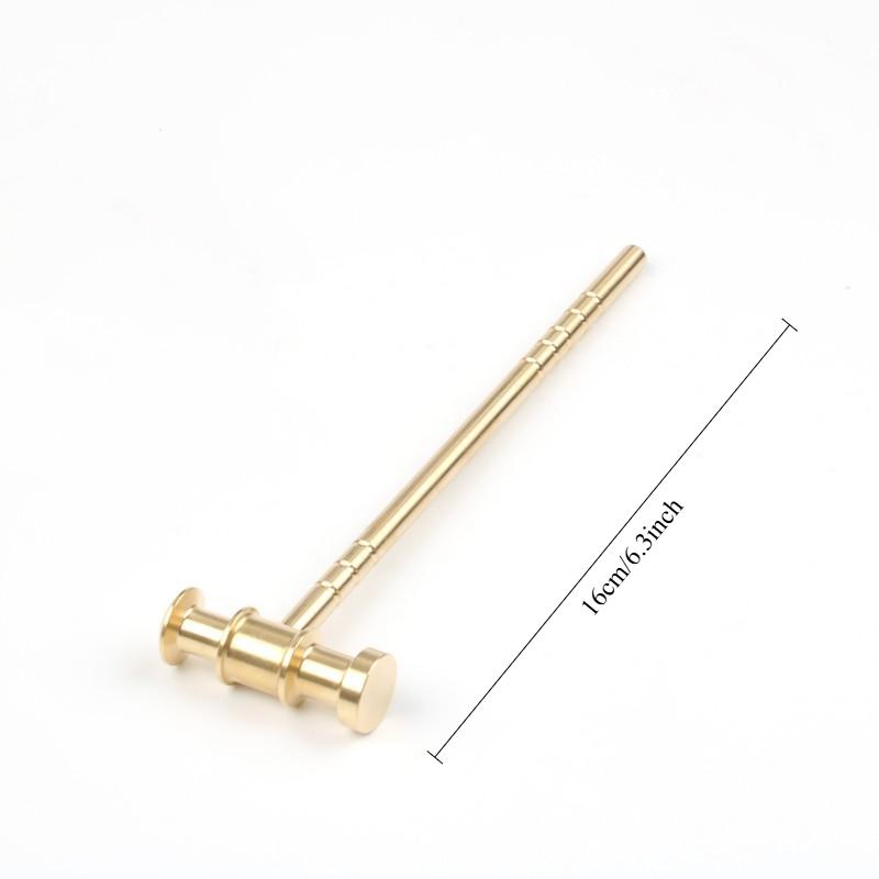 High Quality Brass Solid Hammer DIY for Manual Hammer Clock Repairing Hammer Leather Hammer Hand Tools Parts