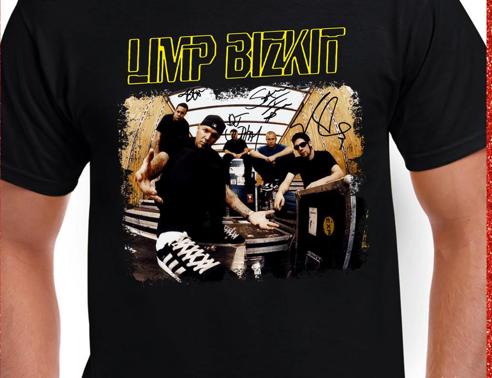 

Хлопковая футболка с коротким рукавом Limp Bizkitt для мужчин и женщин, черная, размеры S-23XL, C321, унисекс S