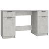 VidaXL Desk with Side Cabinet Concrete Grey Engineered Wood 3115911