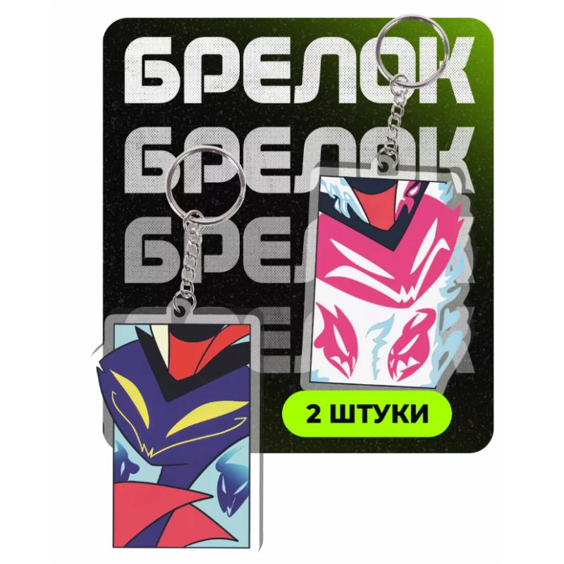Acrylic Keychain for Helluva Boss Blitzo Stolas Moxxie Millie Loona Animated Character Series Transparent Acrylic Pendant
